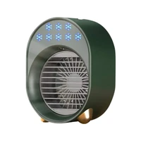 air cooler fan mini desktop air conditioner with night light mini usb water cooling fan humidifier purifier multifunction summer
