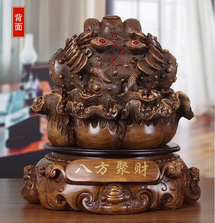Resin Jin Chan Toad Feng Shui creative ornaments | Дом и сад