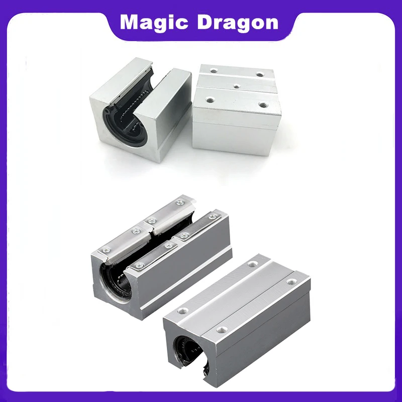 

4pcs/lot Free shipping SBR12UU SBR16UU SBR10UU SBR10LUU SBR12LUU 16mm Linear Ball Bearing Block CNC Router SBR16 linear guide 3D