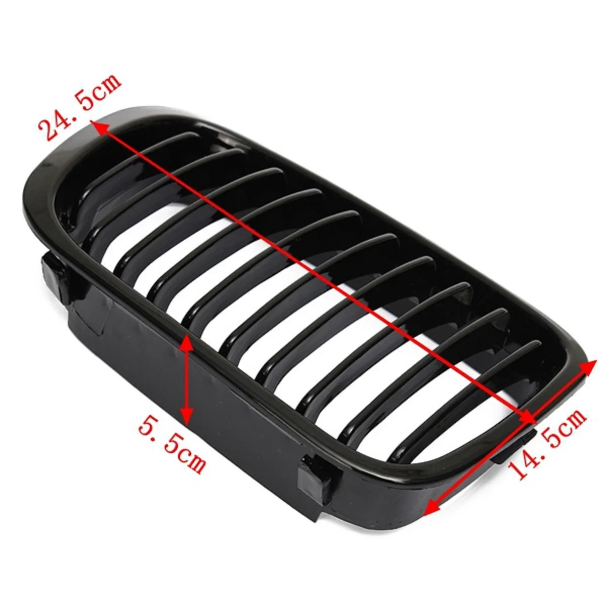 Решетки для передней панели BMW E46 3 Series 4 Door Sedan 1998 1999 2000 2001 черные глянцевые новая