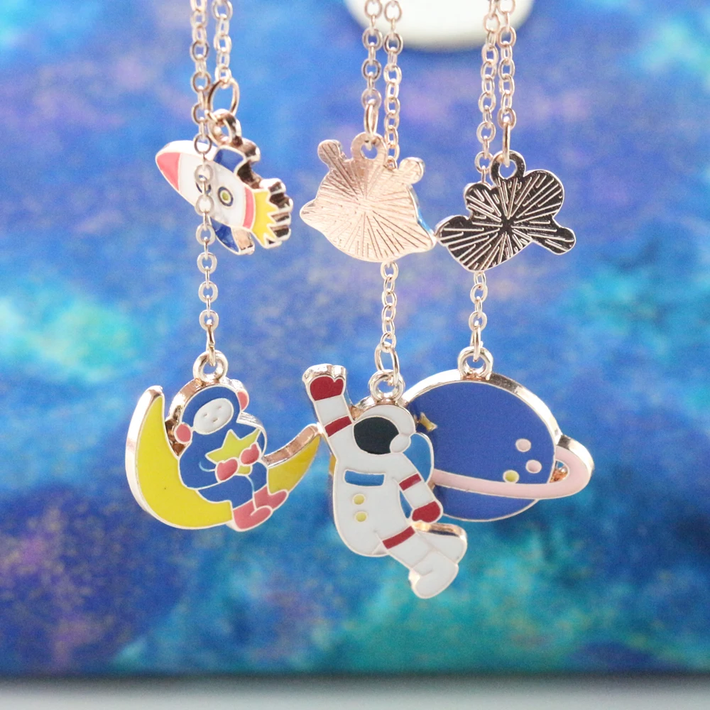 Милые офисные школьные детские ноутбуки Domikee в форме астронавта металлические