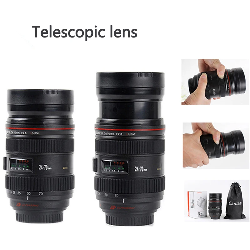 Кофейная кружка с объективом камеры термос из нержавеющей стали фотоизоляцией