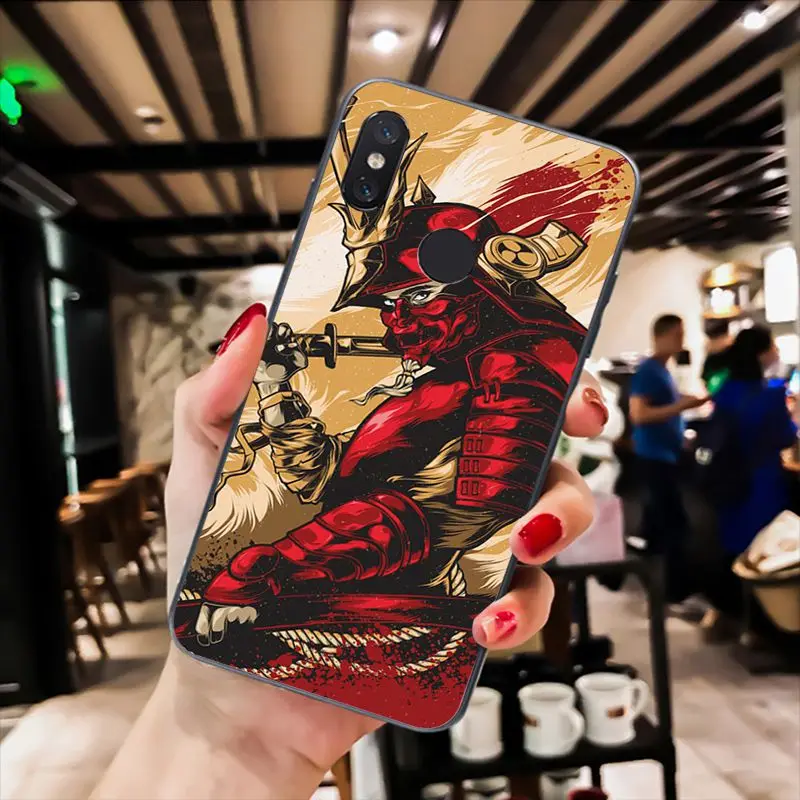 MaiYaCa японская маска самурая oni чехол для телефона Xiaomi mi5 6 A1 A2 Lite Mi9 9SE mi8lite F1 Mix2 2S Max2 3 |