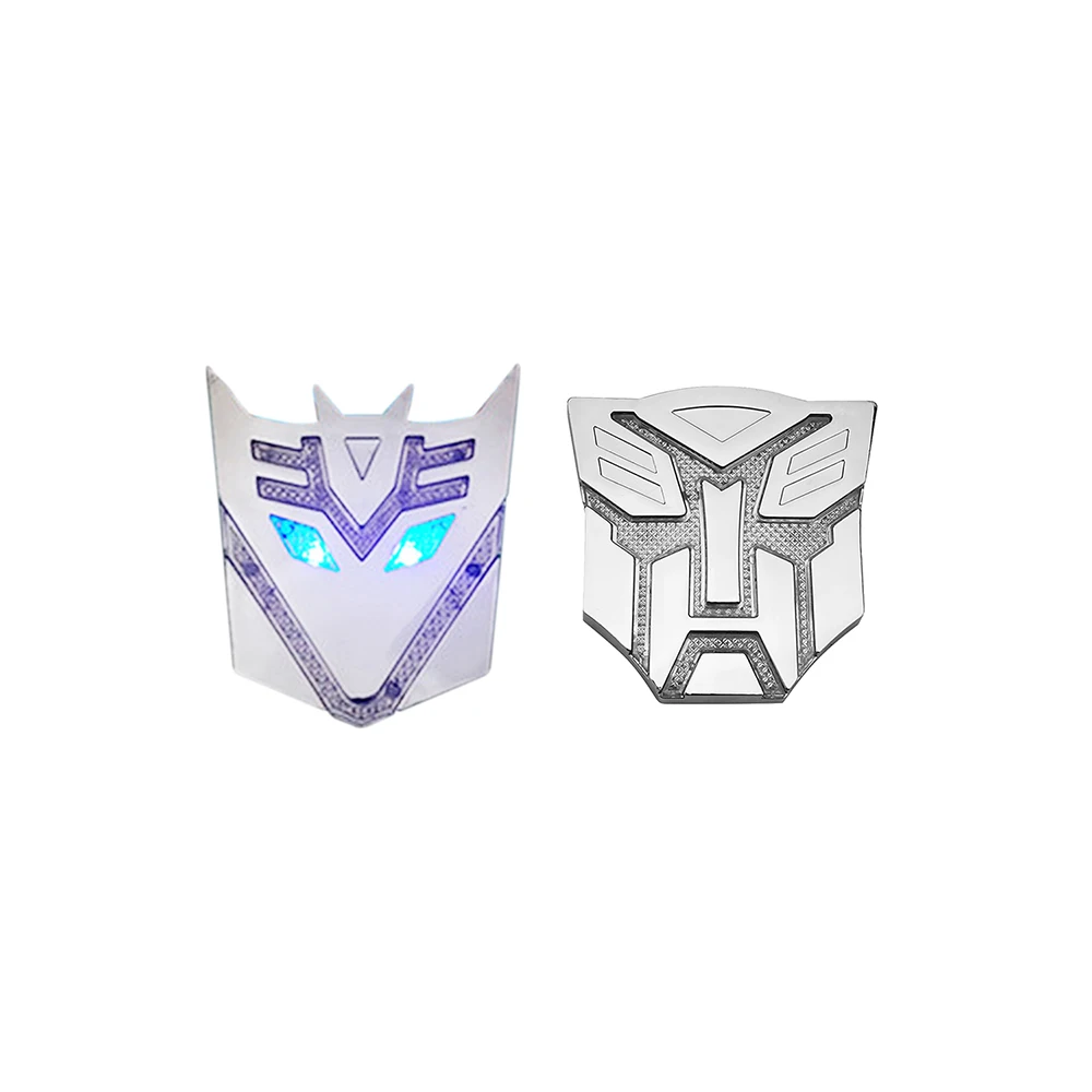

2021 Car 3D LED Light for Transformers autobot Emblem Badge Grille Accessories Decal Sticker