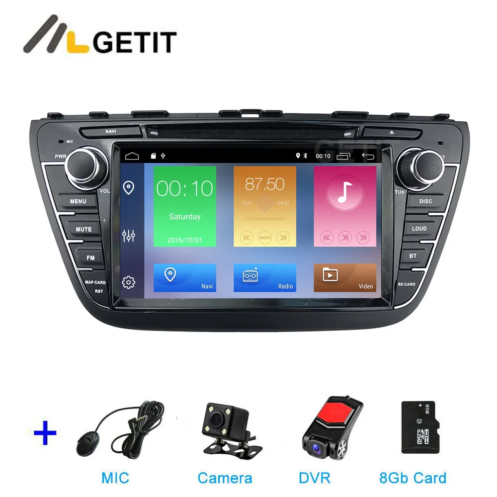 DSP 2G CAM DVR SD DSP Android 9 автомобильный DVD для Suzuki SX4 S Cross Авто Радио Стерео gps Навигация Аудио Видео - Цвет: DSP 2G CAM DVR SD
