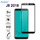 Защитная пленка на экран для Samsung Galaxy J6 Plus, J6 2018, J4 Plus, J4 2018, A30, A40, A50, A70, закаленное стекло, с черной рамкой