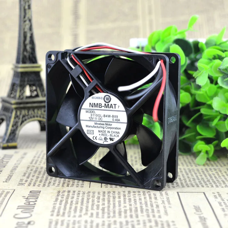 

NEW 3110GL-B4W-B89 12V 0.46A 8025 8CM/ Motor protection cooling