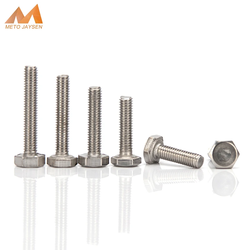 

M8 M10 304 Stainless Steel Thin Hexagon Hex Head Screw Hexagonal Bolt Screws Bolts Length 6mm-80mm