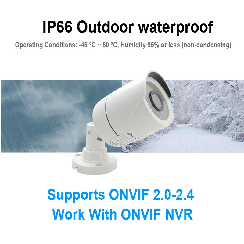 JIENUO аудио POE камера IP 5MP Открытый водонепроницаемый HD Cctv безопасности видео наблюдения ночного видения Инфракрасный IPCam домашняя камера