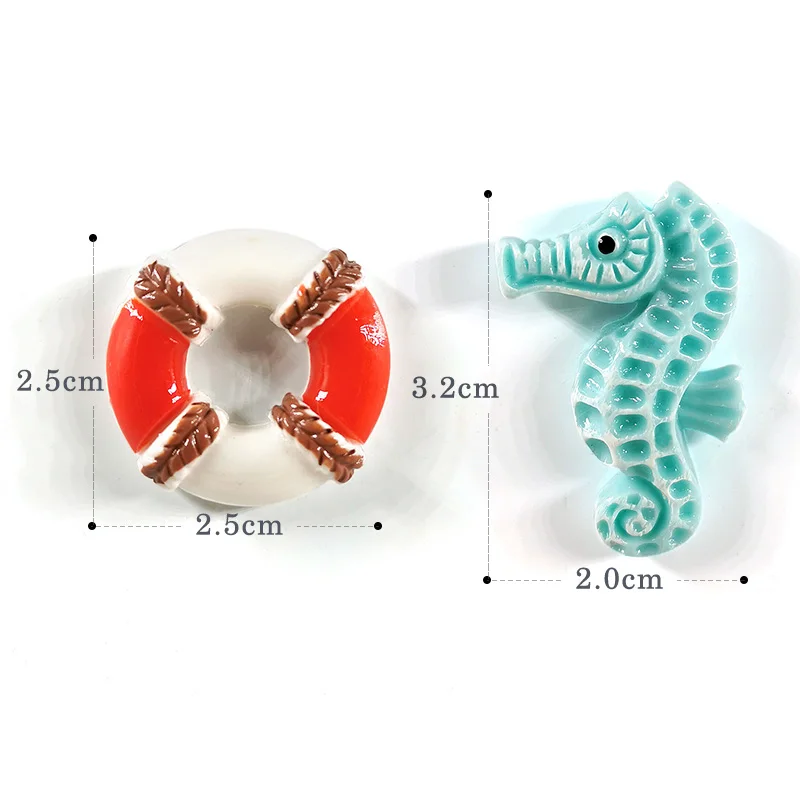 10pcs Sea Fish Ocean Resin fridge Magnets Cartoon Souvenir Refrigerators Magnetic Message Sticker Home Decor Kitchen Accessories | Дом и сад