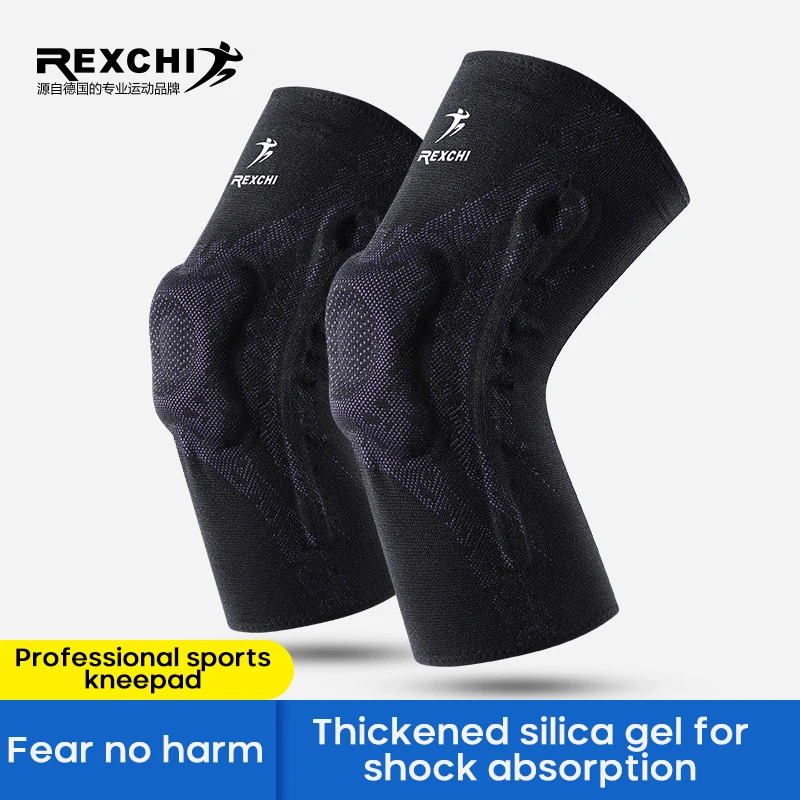 

REXCHI 1PCS Adjustable Knee Pad Professional Sport Basketball Fitness Badminton Volleyball Breathable Protector Sports Equipment