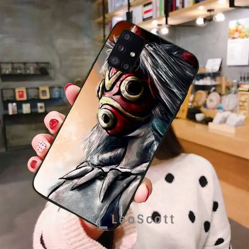

Anime Princess Mononoke Phone Case For Samsung A40 A50 A51 A71 A20E A20S S8 S9 S10 S20 Plus note 20 ultra 4G 5G