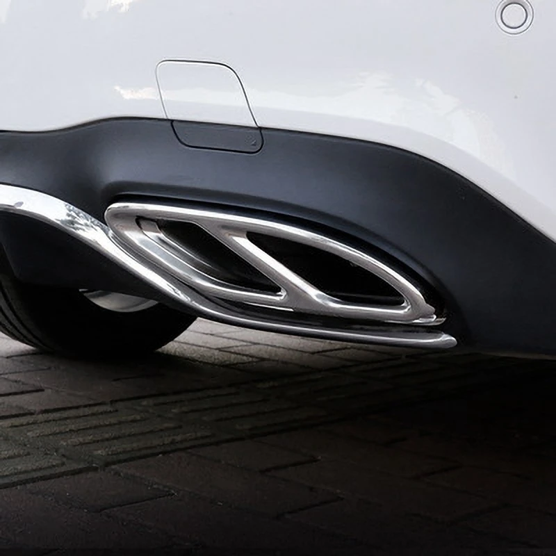 

Car Exhaust Pipe Muffler Tail Cover Trim for Mercedes-Benz B Series E Series New E-Class New C-Class GLC GLS GLE