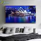Алмазная живопись полный квадрат круглая дрель Сиднейский оперный театр 5D алмазная вышивка городской пейзаж Картина Стразы Декор стен