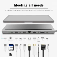 11in1 type c hub expansion dock laptop docking station hdmi audio rj45 pd charging usb c hub for notebook macbook