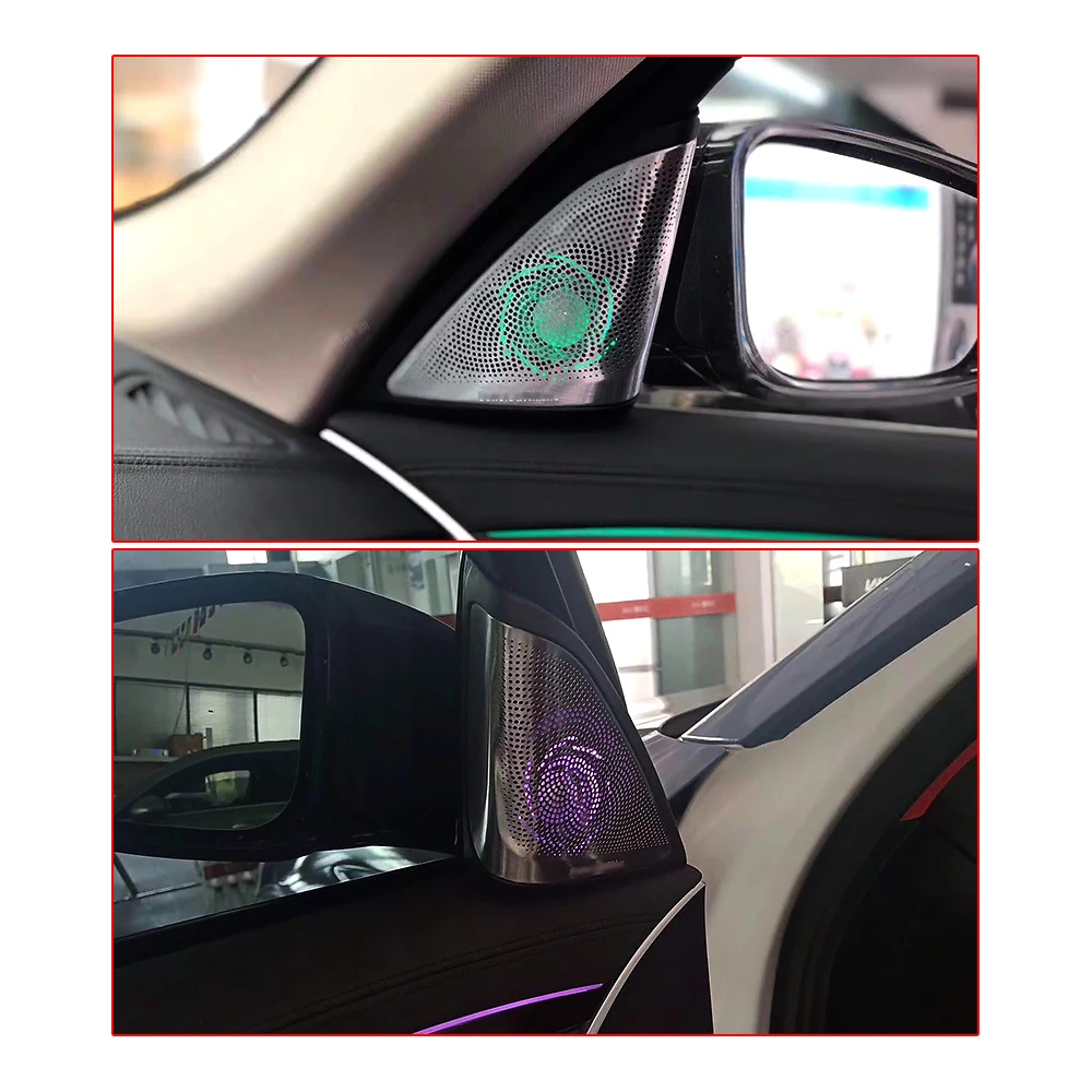 

car tweeter for bmw g30 g38 5 series door tweeter synchronized with ambient light car speaker led speaker light