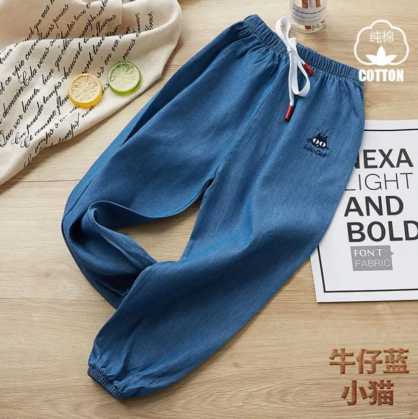 Брюки для маленьких мальчиков и девочек весенние хлопковые теплые джинсы