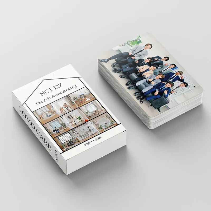 

55 шт./компл. KPOP NCT 127 постер на 5-ю годовщину ломо-карты Новая модная Фотокарточка открытка Kawaii Канцелярские подарки