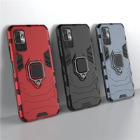 for cover xiaomi redmi note 10t case for redmi note 10t capas pc back magnetic metal holder cover for redmi note 10 t 10t fundas