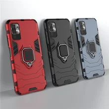 For Cover Xiaomi Redmi Note 10T Case For Redmi Note 10T Capas PC Back Magnetic Metal Holder Cover For Redmi Note 10 T 10T Fundas