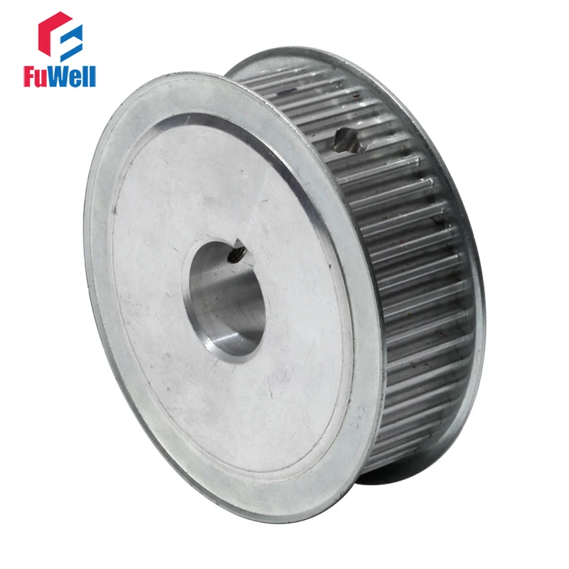 5M-60T HTD Timing Pulley 21mm Belt Width Gear Belt Pulley Keyway Type 60Teeth 14/19/20mm Bore Aluminum Alloy Synchronous Pulley
