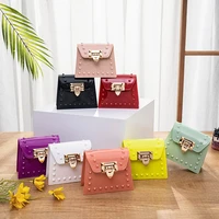 candy jelly bag pvc mobile phone bag chain mini crossbody bags for baby girls small coin pouch girl purses shoulder sac femme