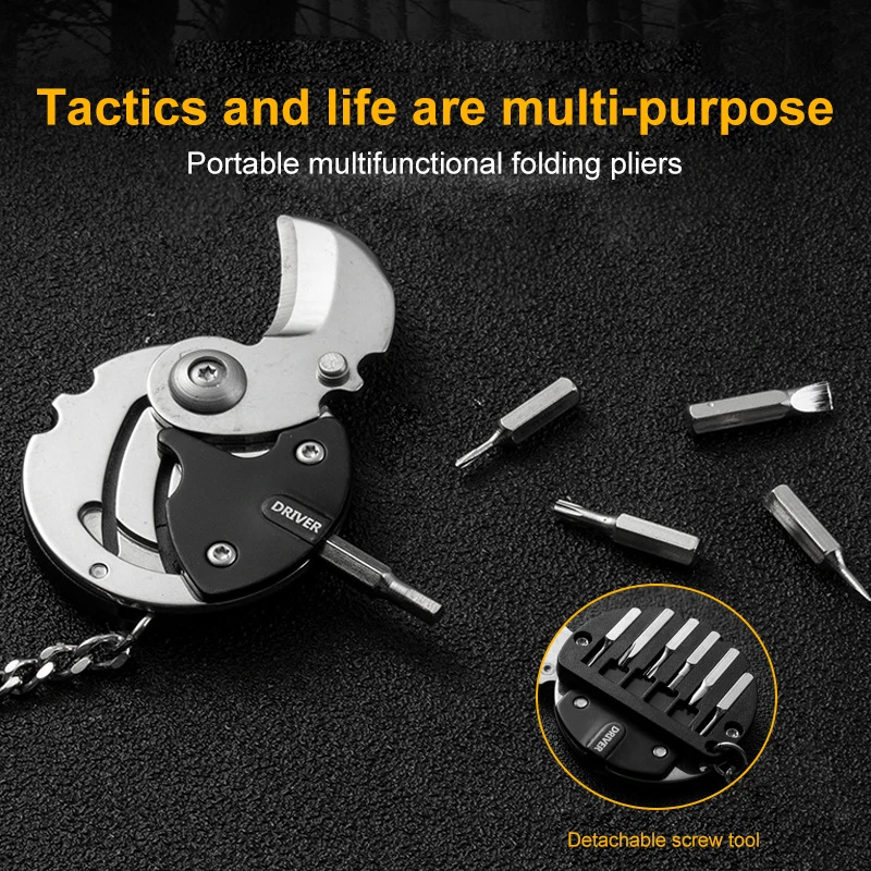

Multifunctional Pocket Fold Mini Coin Knife Screwdriver Hanging Keychain Keyring Knife Outdoor Survival Emergency Tool