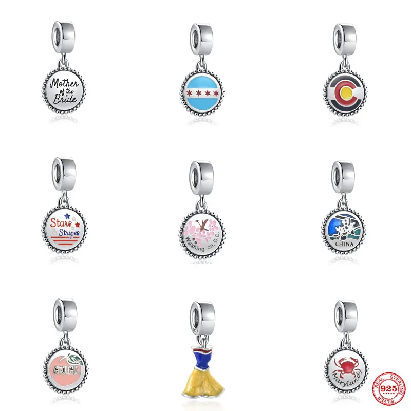 Новинка 2021 бусины для рукоделия подходят оригинальных шармов Pandora серебро 925