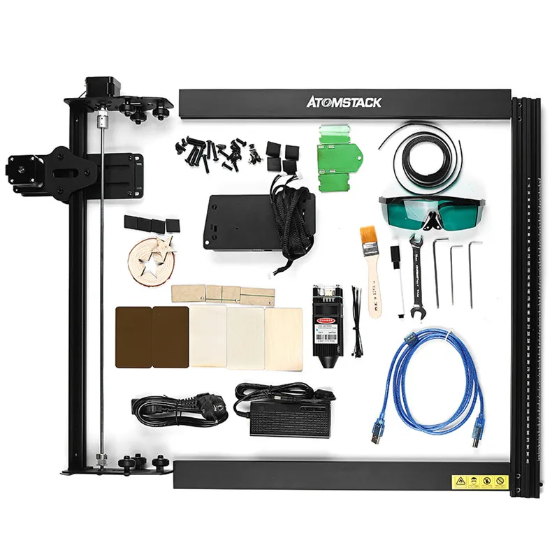 

New Eye Protection Design Laser Printer 20W 5000mW CNC Laser Engraving Machines Working Area 41*40CM Desktop DIY Wood Cutting