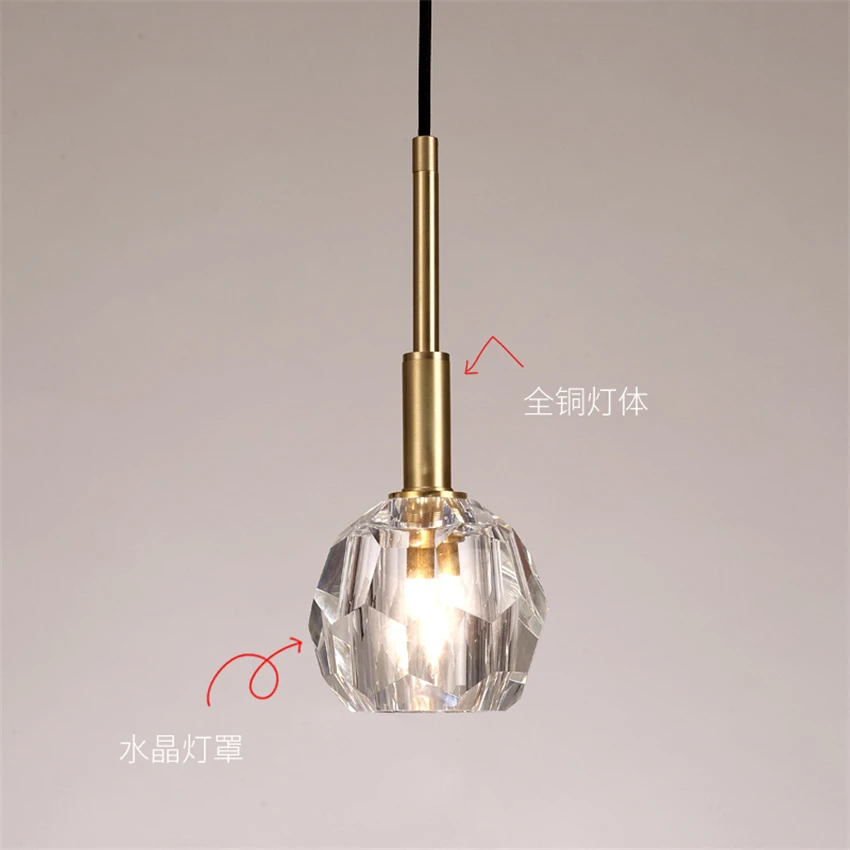 Роскошные подвесные светильники в стиле пост-модерн Хрустальный блеск полностью