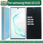 100% Оригинальный AMOLED ЖК-дисплей для SAMSUNG Galaxy Note 10 N970F дисплей N970N сенсорный экран дигитайзер Замена с точками