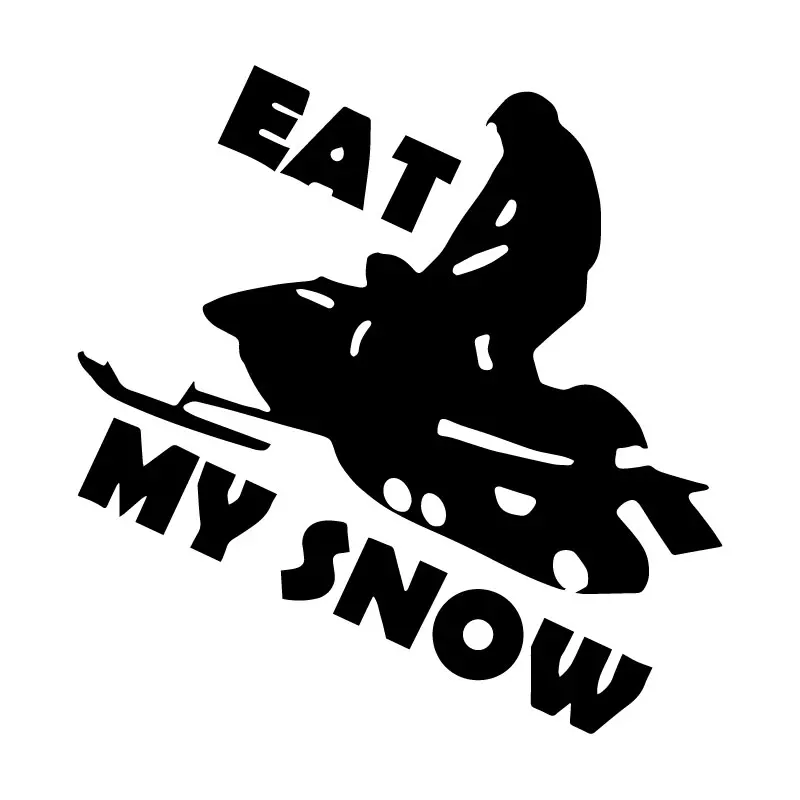 

Creative Car Sticker EAT MY SNOW Car Motorcycle Whole Body Decoration Waterproof and Sunscreen Vinyl Decals ,16CM*16CM