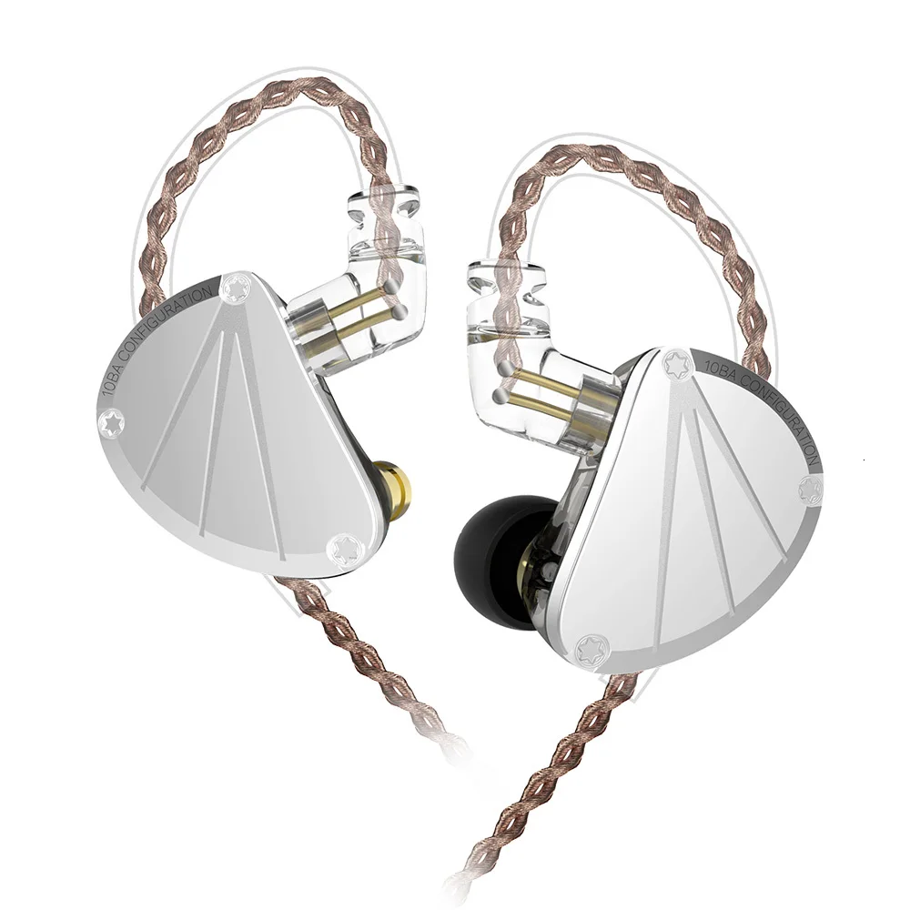 KBEAR KB10 5 сбалансированная арматура HIFI Бег Спорт Музыка Аудио монитор в ухо Гарнитура вкладыши KZ ZS10 AS10 AS16