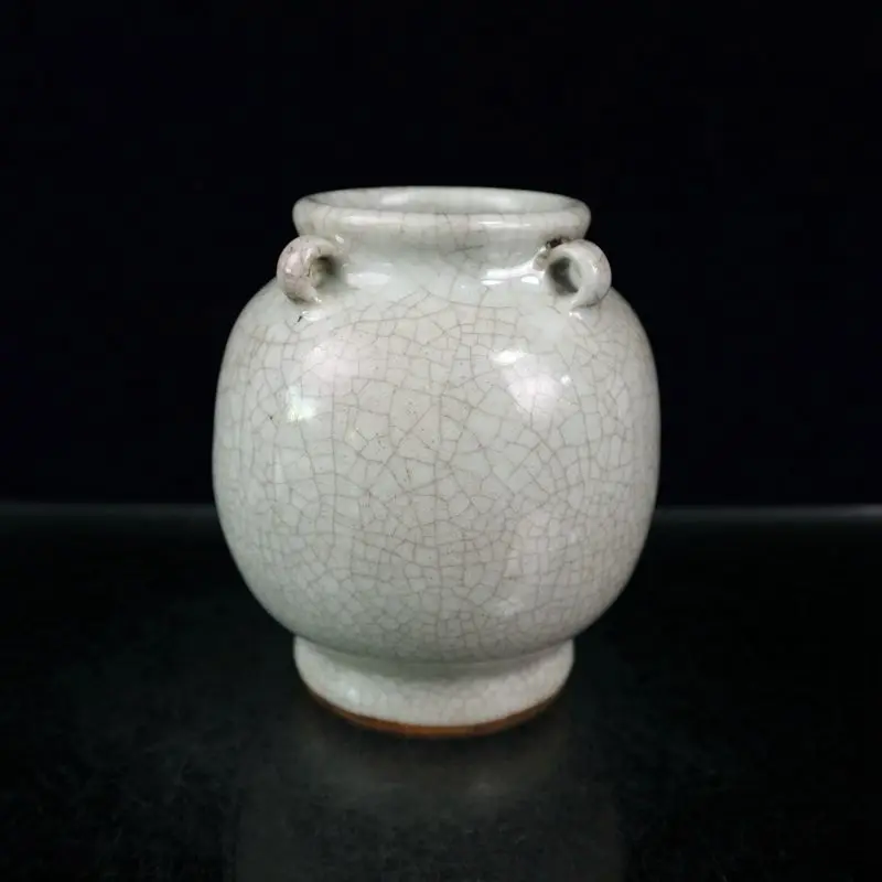 

White Glaze Four Ears Can Jar Porcelain Chinaware
