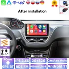 Автомагнитола для Peugeot 2008, 208-2014 гг., Android, стерео, с Gps, Bluetooth-плеером, поддержка нескольких языков, зеркальная связь