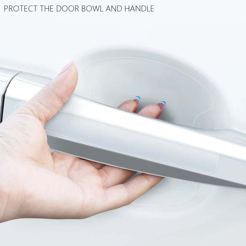 Для Toyota Corolla Yaris Rav4 Avensis Auris Camry C-hr 86 Prius 8pcs PVC Пленка-защита для ручки двери автомобиля от царапин.