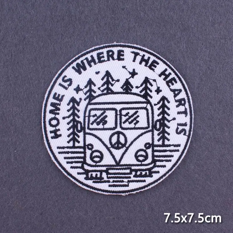 Естественный патч нашивки с волчьим медведем утюжок для одежды туристические