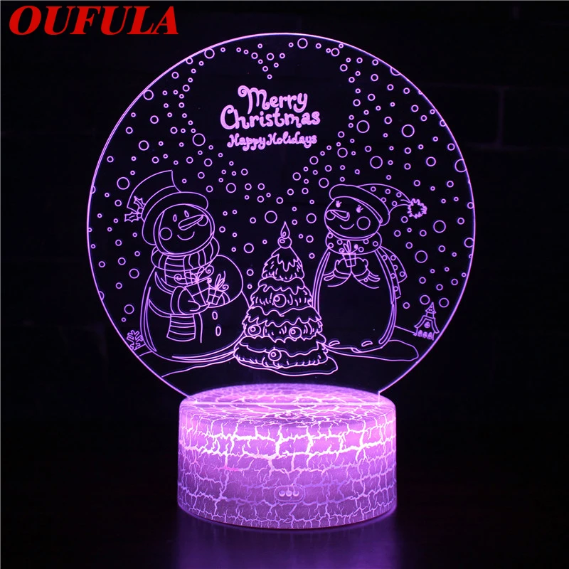 

Night LED Lights Novelty 3D lamp Cute Toy Gift 7 Color Abstract Artist Graphics Cartoon Atmosphere Lamp For Children Kids Room