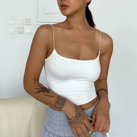women crop tops bra summer elastic sling strap short top bar for yoga sport vest bra breathable sexy underwear workout vest
