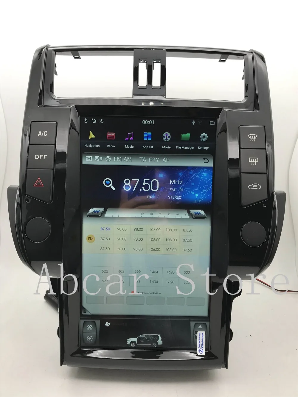 13,6 ''Tesla стиль Android 8,1 ips автомобильный dvd-плеер gps навигация для Toyota Land Cruiser Prado 150 радио