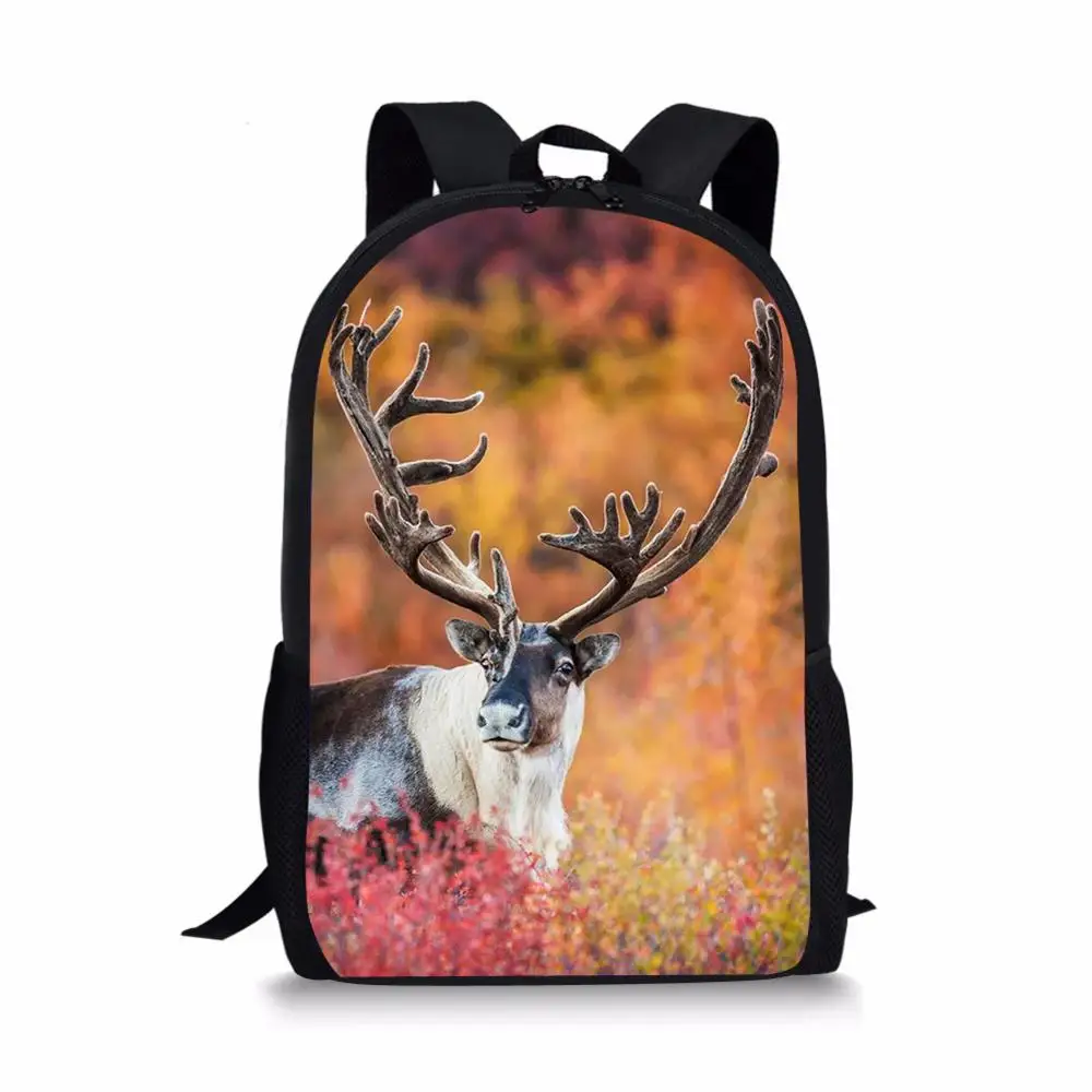 HaoYun Children's Backpacks Fantasy Deers Pattern Toddler Kids School Book Bags Kawaii Animal Fashion Girls Travel Backpack