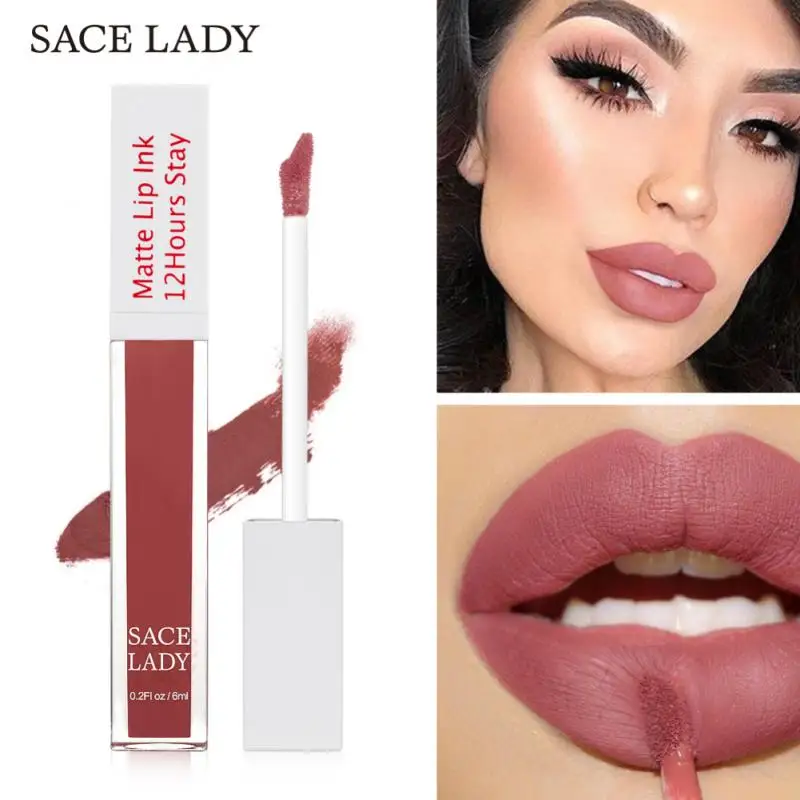 Водостойкий матовый нюдовый пигмент для губ 19 цветов темный стойкий блеск