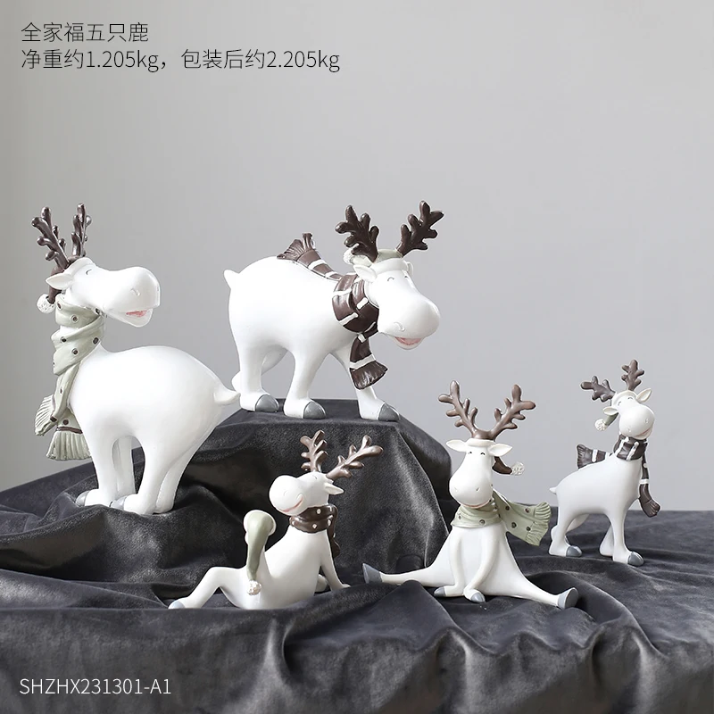 

Nordic Creative Figurine Living Room Statues Fairy Handwork Gift Resin Desk Decoration Figurine Decoracion Casa Home Decor DB60B