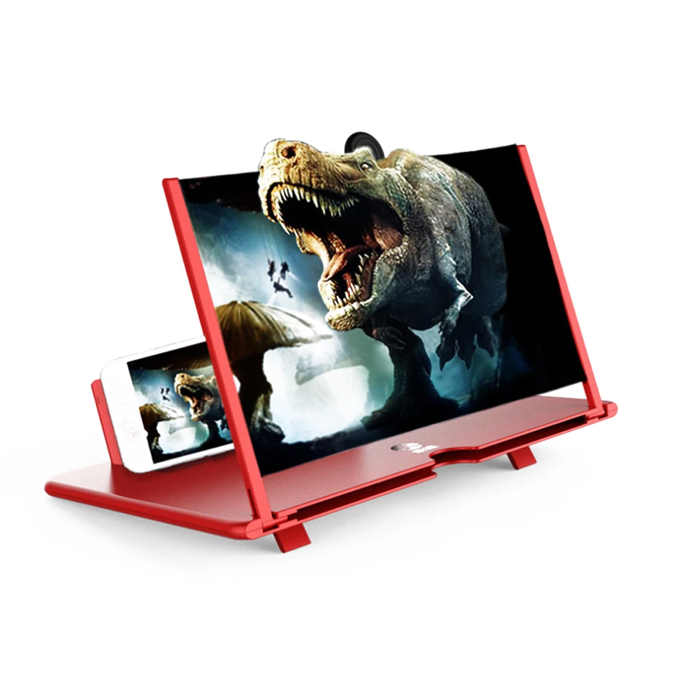 

3D Phone Screen Magnifier Stereoscopic Amplifying Desktop Foldable Bracket Mobile Phone Holder Tablet Holder for Movie Game