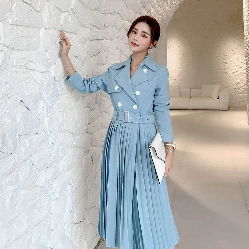 Демисезонная куртка женская одежда 2020 Женское пальто корейское винтажное платье