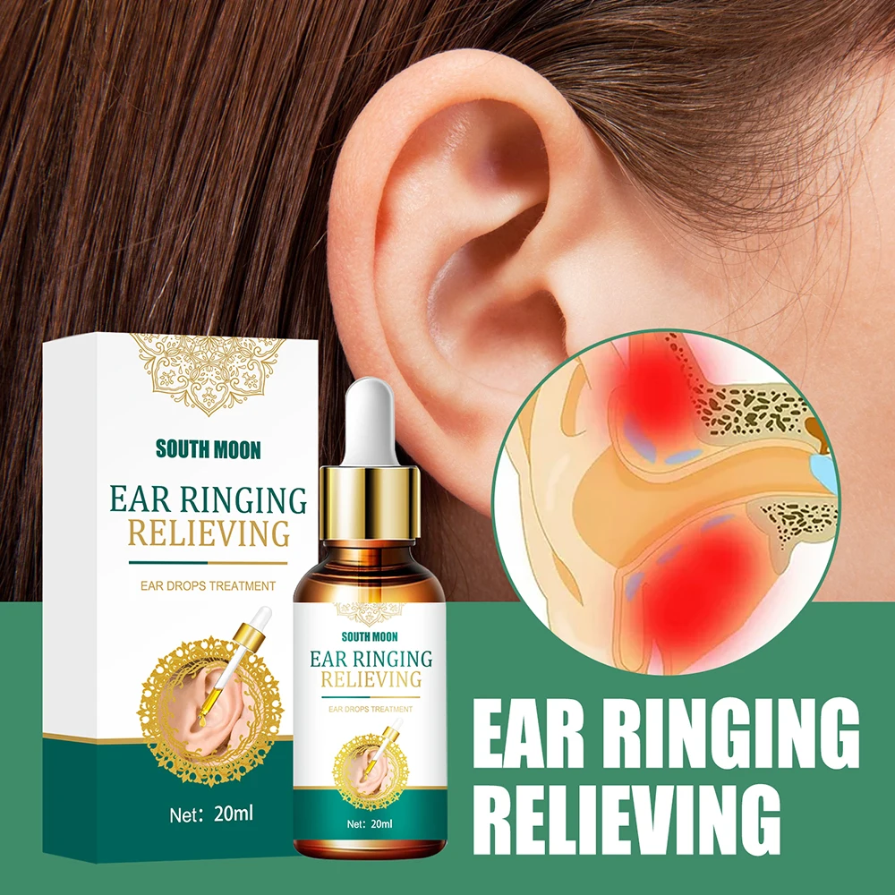 New Tinnitus Ear Drops Gentle Ear Cleaner Ear Infection Treatment Cleansing Solution Ear Health Care