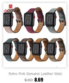 Плетеный кожаный ремешок для часов Apple Watch 40 мм 44 мм 38 мм 42 мм красный двойной тур Мужской Женский браслет ремешок для iWatch 1 2 3 4