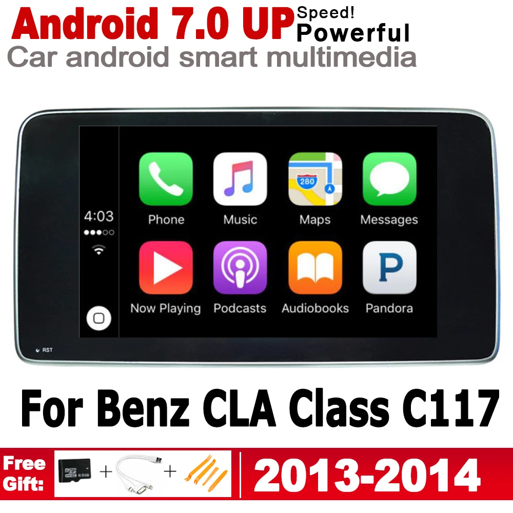 Для Mercedes Benz CLA Class C117 2013 2014 NTG HD экран Android 7 0 up Автомобильный GPS навигатор карта