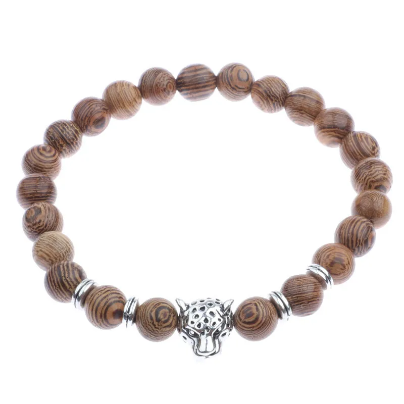 Мужские и женские браслеты из сандалового дерева с крестообразными