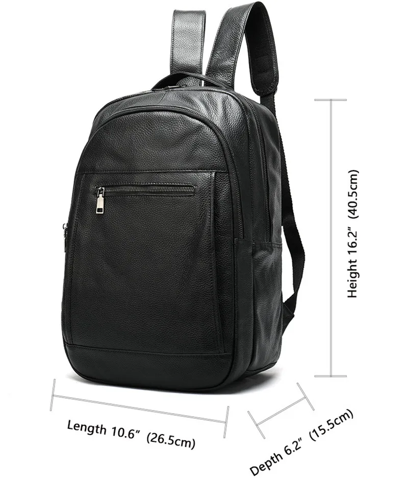 PNDME, простой, Повседневный, из натуральной кожи, черный, мужской, женский рюкзак, большой, вместительный, для улицы, для путешествий, из мягкой воловьей кожи, для работы, 14 дюймов, рюкзак